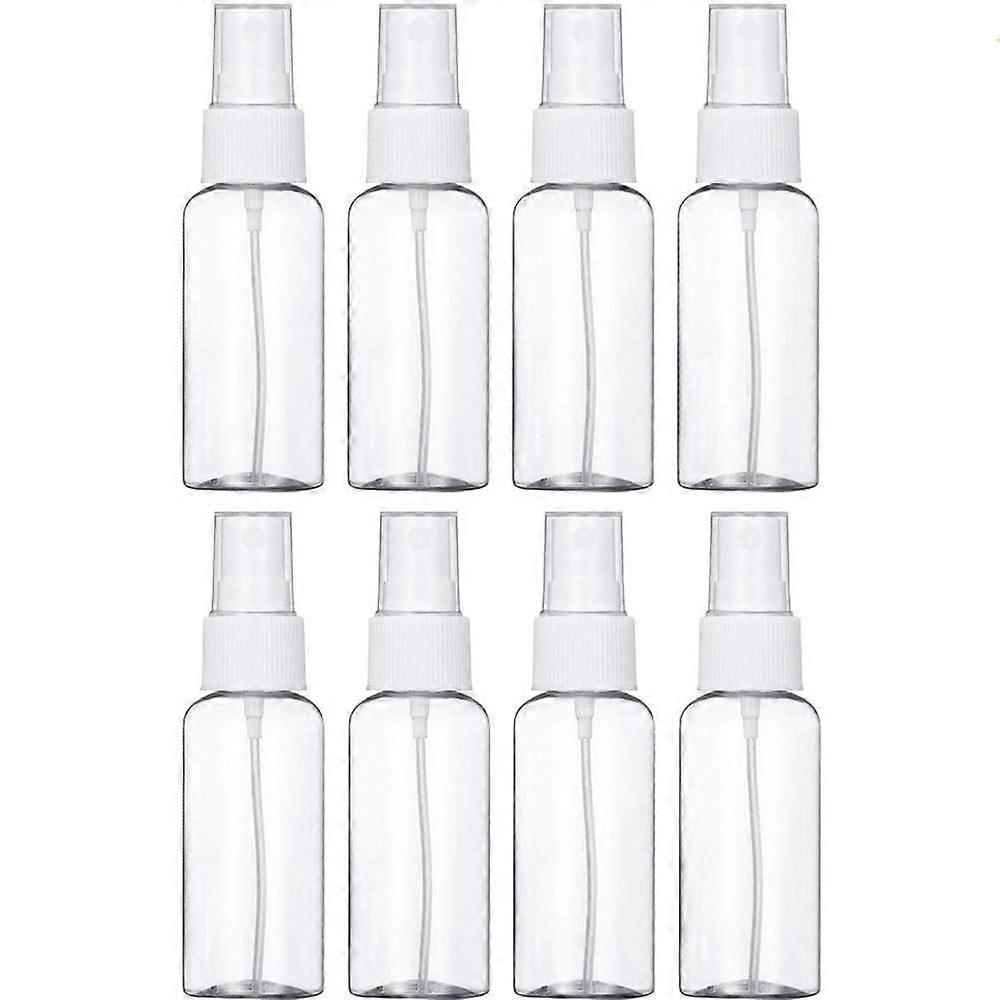 Empty Spray Bottle Clear Reusable Plastic Atomizer Travel Bottle (10*30ML, White)