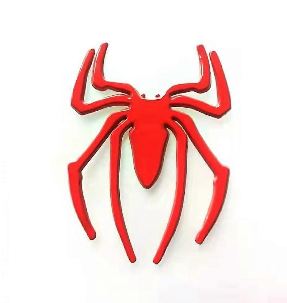 2Pcs 3D Spider Emblem for Car, Metal Chrome Auto Badges, Cool Spider Logo Car Body Sticker, Automotive Decals for Scratch Cover, Universal Decorations