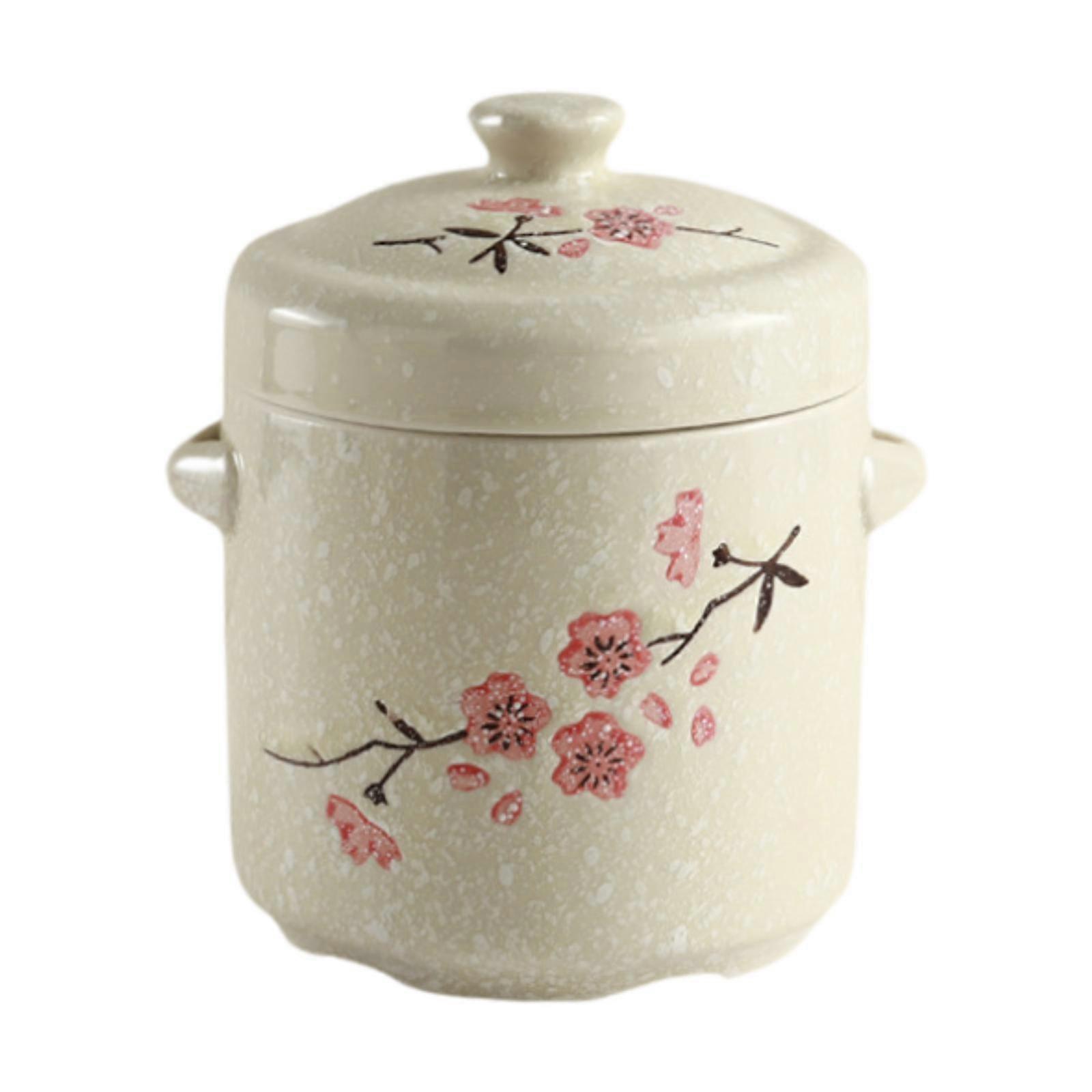 Gryte med lokk Butter Keeper Multifunksjonell gryte Butter Crock