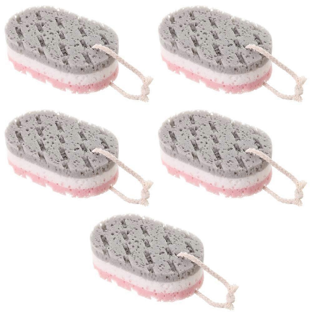 6 Pack Soft Bath Sponge, 100% Fiber Face & Body Shower Sponge fast