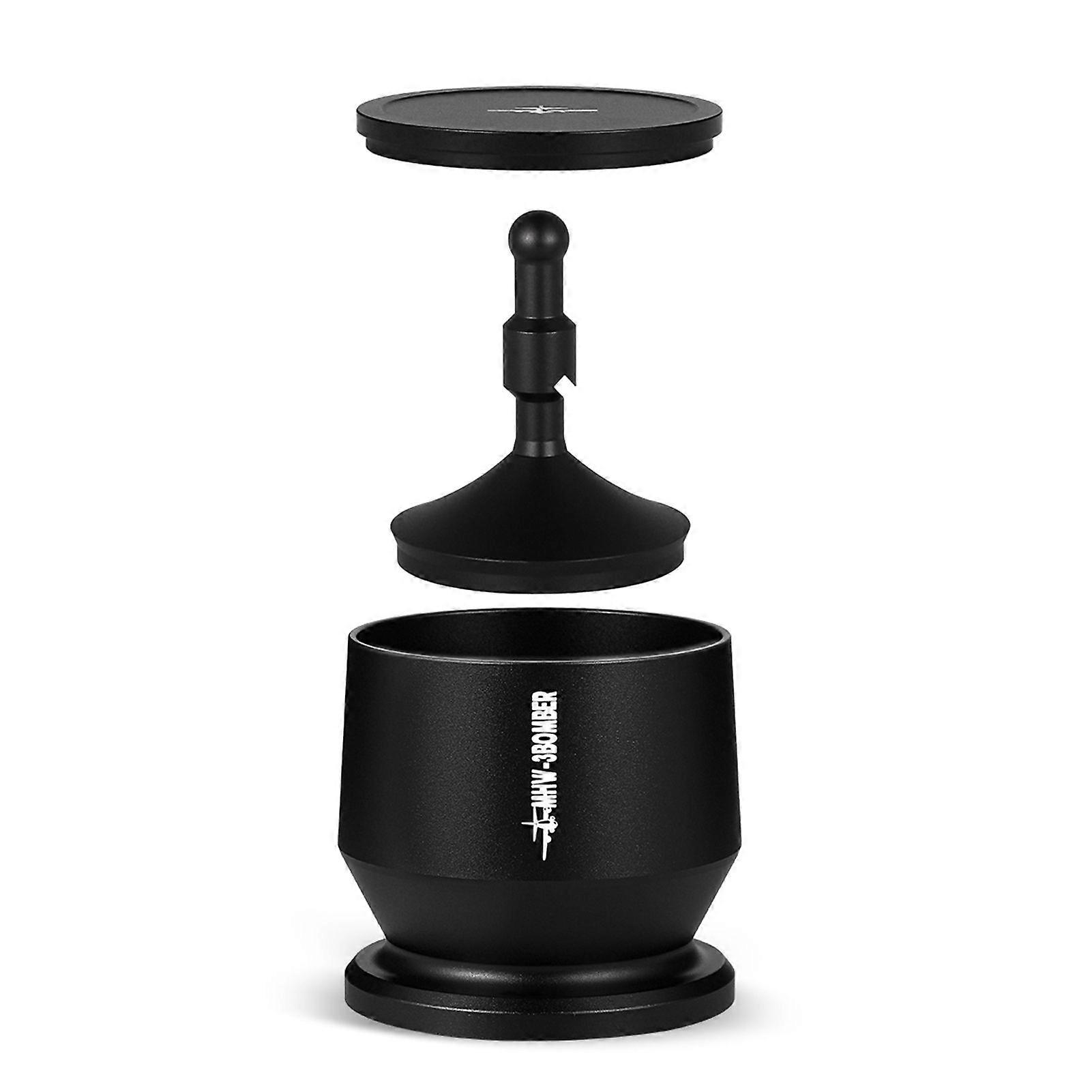 MHW-3BOMBER 51-54mm Aluminium Alloy Coffee Powder Picker Dosing Cup with Dosing Ring Blind Shaker Coffee Powder Receiver Container Press Coffee Espre