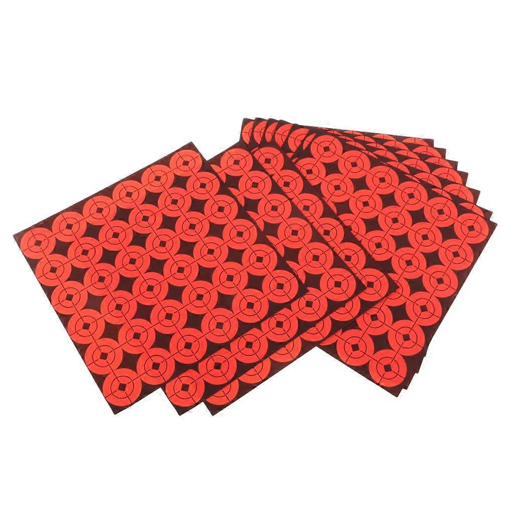 360pcs Shooting Targets High Visibility Orange Self-adhesive Paper Target 1"