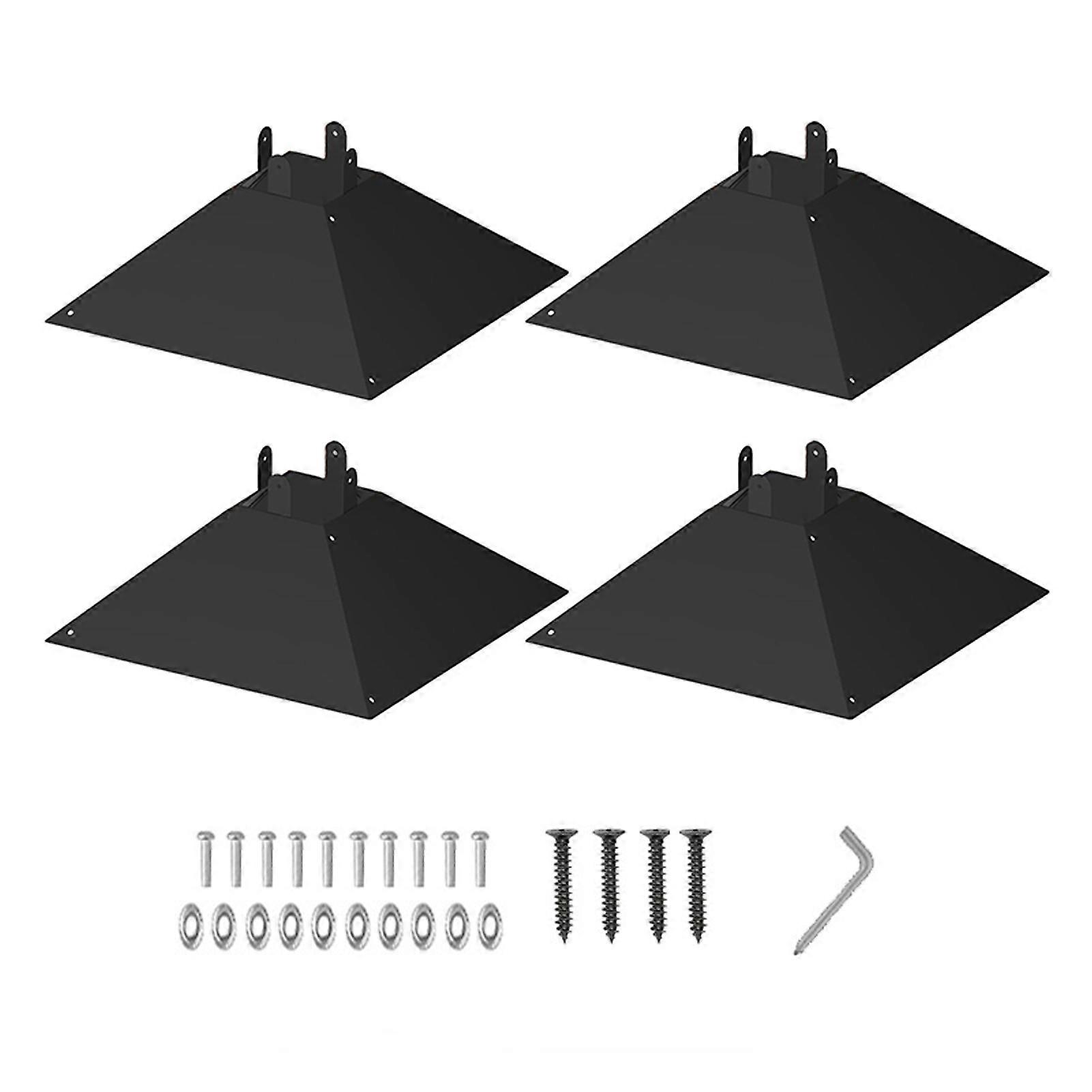 Squirrel Proof Baffle Heavy-Duty Pole Mount Squirrel Guard Stopper with Screws and Wrench for 4x4 Post