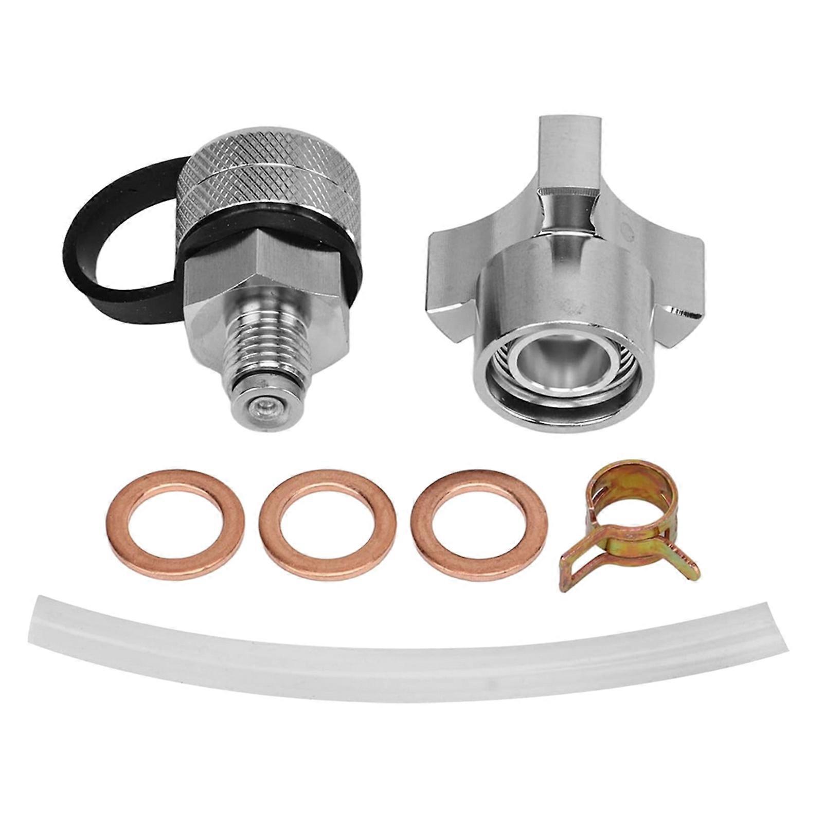 Vannes de vidange d’huile professionnelles à rotation rapide avec structure compacte étanche Fixation de tuyau de vidange en acier inoxydable M14x1.5