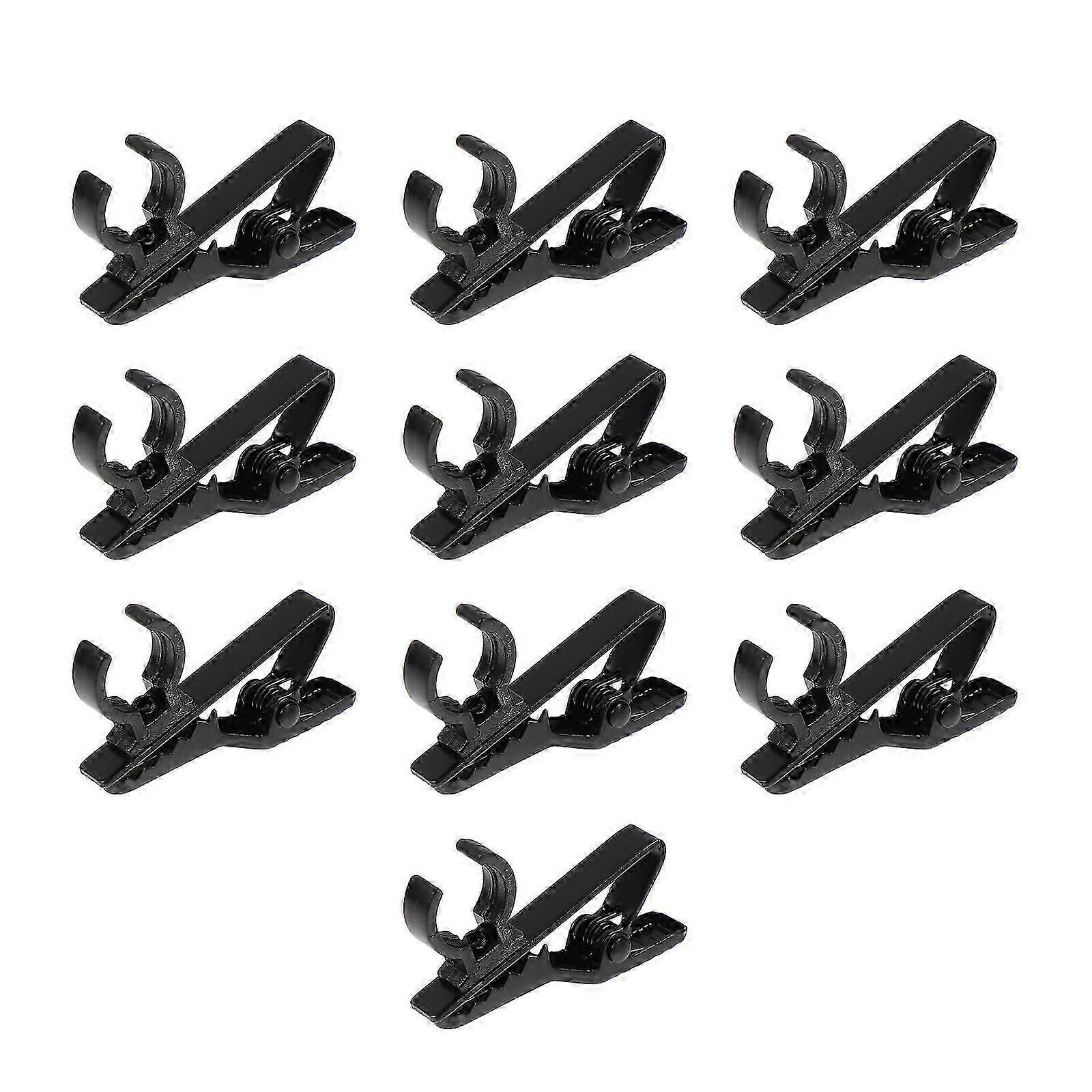 10 pezzi clip per microfono lavalier supporto per microfono a clip accessori per microfono hk