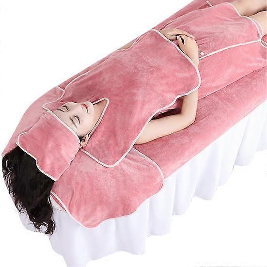 4Pcs/Set Spa Towel Set Soft Absorbent U-Shaped Neck Protecting Turban Pillow Bed Towel Fastener Tape Daily Barber Beauty Towel