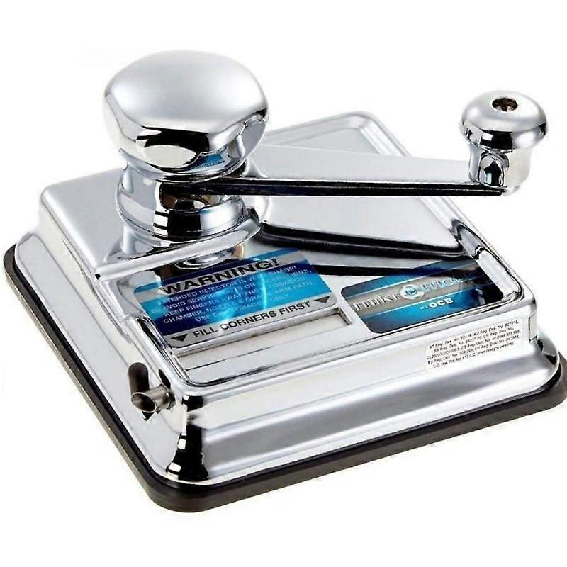 Stopfmaschine Zigaretten, Silber Zigarettenroller Square Hand Metall Zigarettenroller Puller Rauchen Set