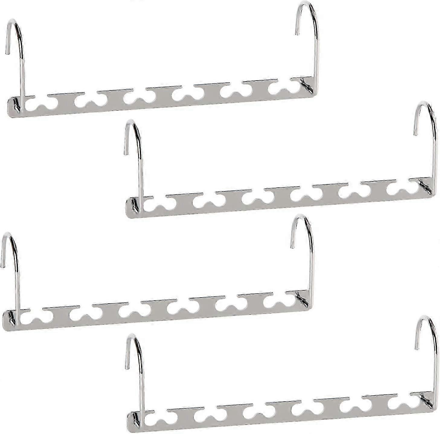 Space Saving Metal Hanger Closet Clothes Organizer(4 Pack)