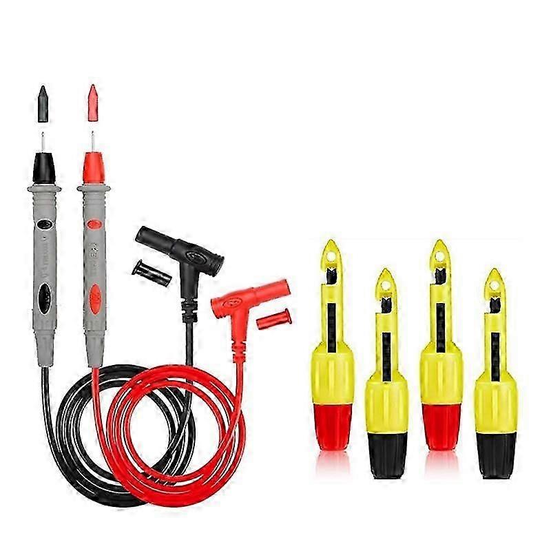 Wire Piercing Probe Insulation Piercing Clip Wire Piercing Tool for Inspection Of Automotive Circuits with 2 Test Leads DS