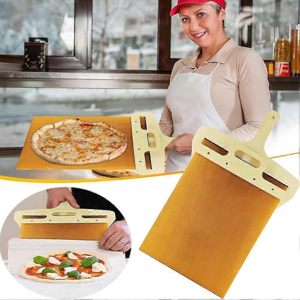 2 stk glidende pizzaskovl glidende pizzaspade, pizzaspaden, der overfører pizza perfekt ikke-sti_Special gave