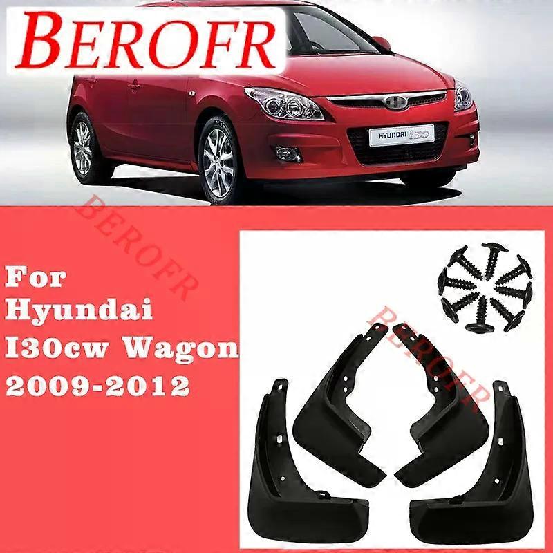 Applies to 4x For Hyundai i30 i30cw Wagon 2009 2010 2011 2012 FD Mud Flaps Splash Guards Flap Mudguards Fender Front Rear Mud Flaps