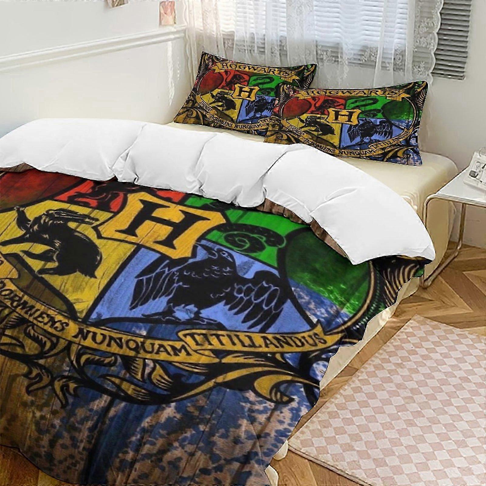 a2963 Lençóis Harry Potter Conjunto de Cama Capa de Edredão Decoração Tema Dos Desenhos Animados Quarto Das Crianças Lençóis iip2963