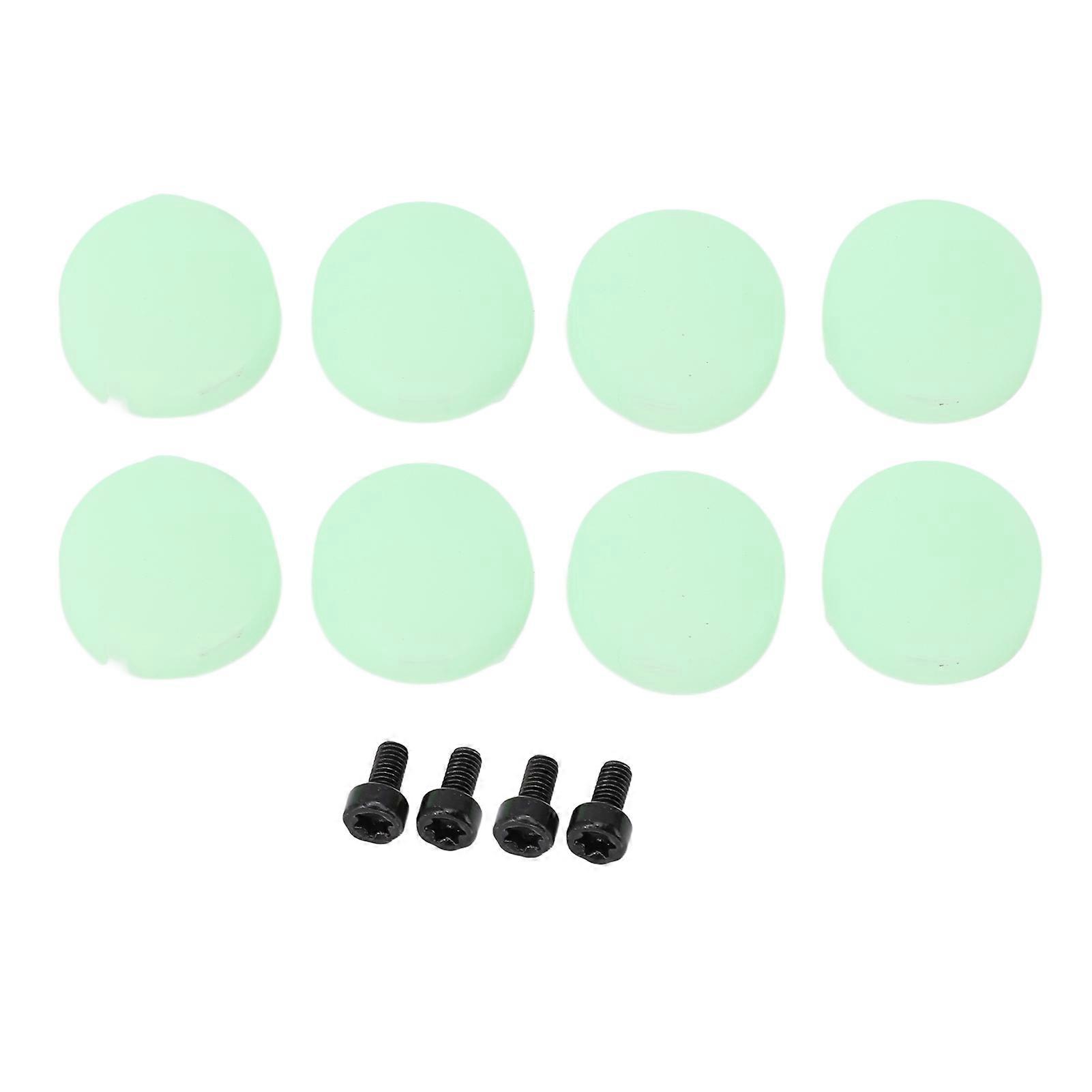 8pcs Doorbell Button Replacement Silicone Responsive Video Doorbell Buttons with 4 Screws for Doorbell Pro Fluorescent Green