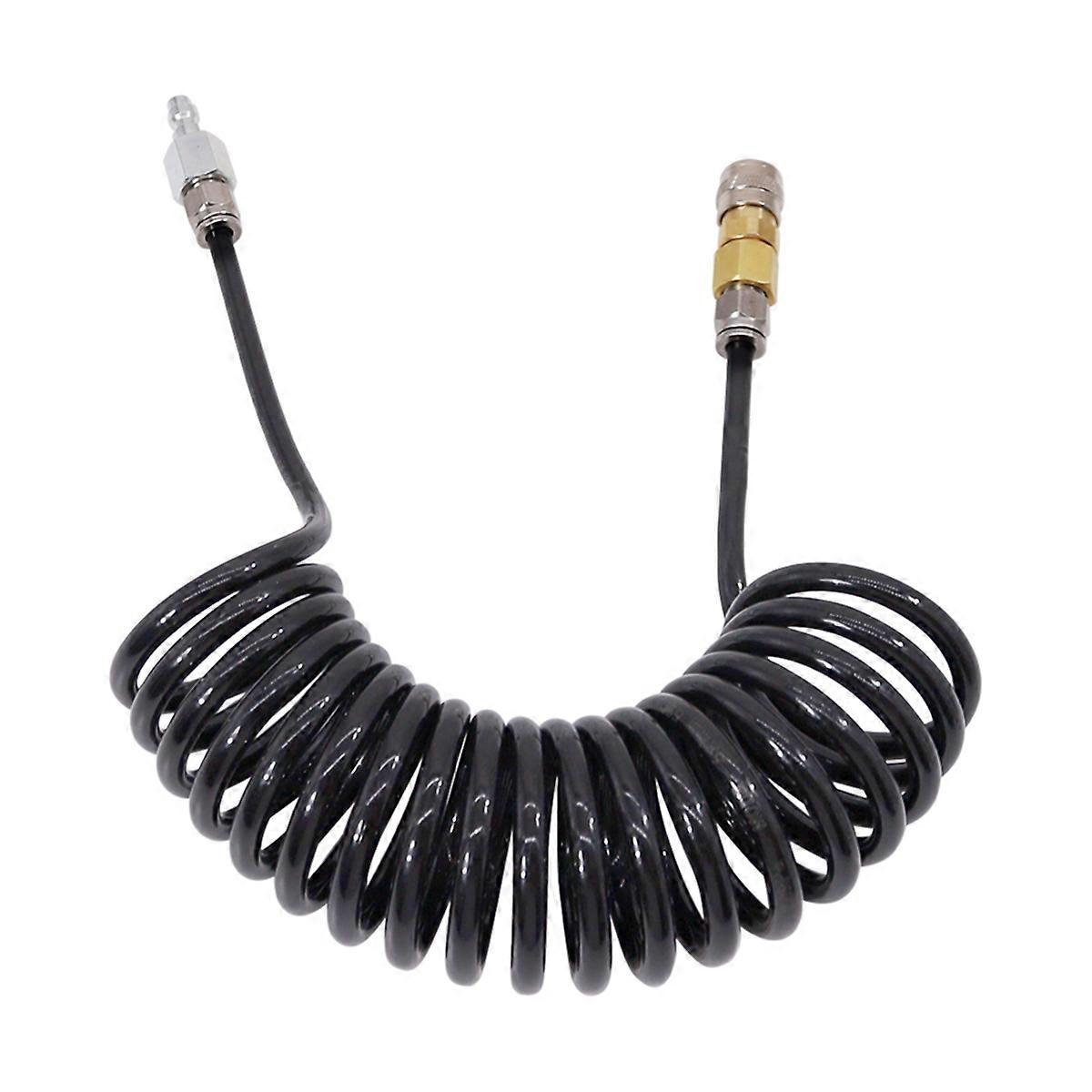 6mm Low Pressure Coil Hose with Foster Quick Release Coupling