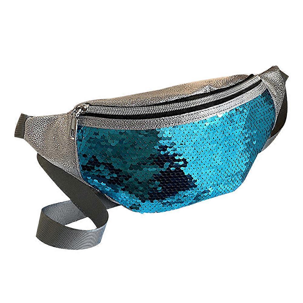 Sequins Fanny Pack, Sparkling Design, Adjustable Strap