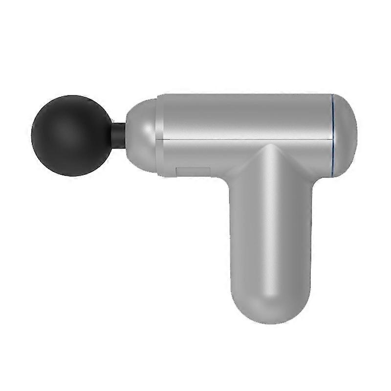 (New) J12A Mini Vibrating Massage Button Type Fascia Gun, Specification: Silver