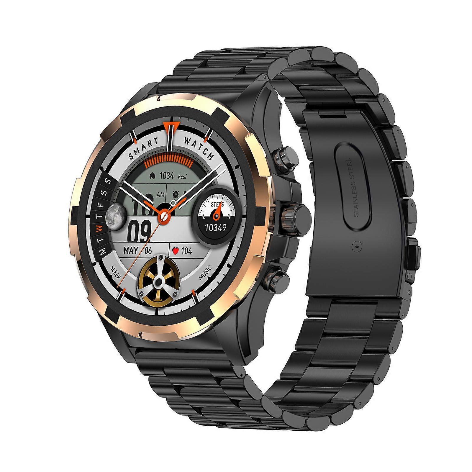 Smartwatch with Bluetooth Calling, Weather Updates, Music Control, Heart Rate Monitoring, and Multiple Sports Modes(Black)