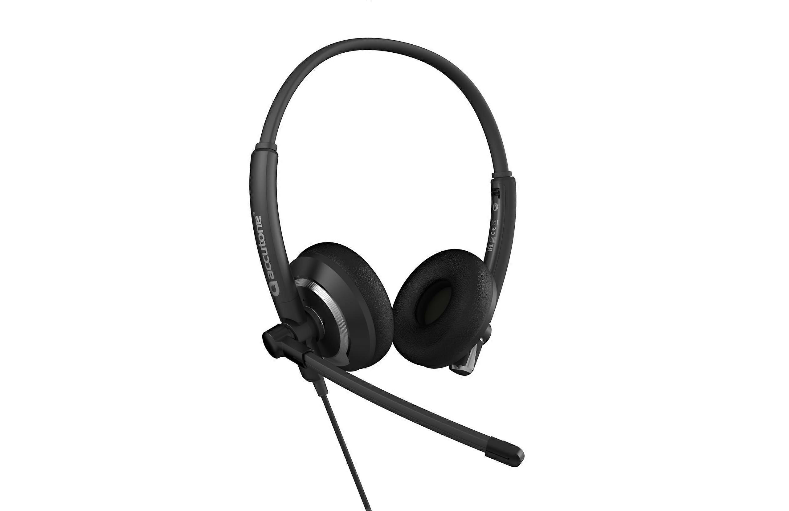 Converse 95 Wired Office USB Headset with Active Noise Cancelling Microphone & Wideband Audio Output, Black