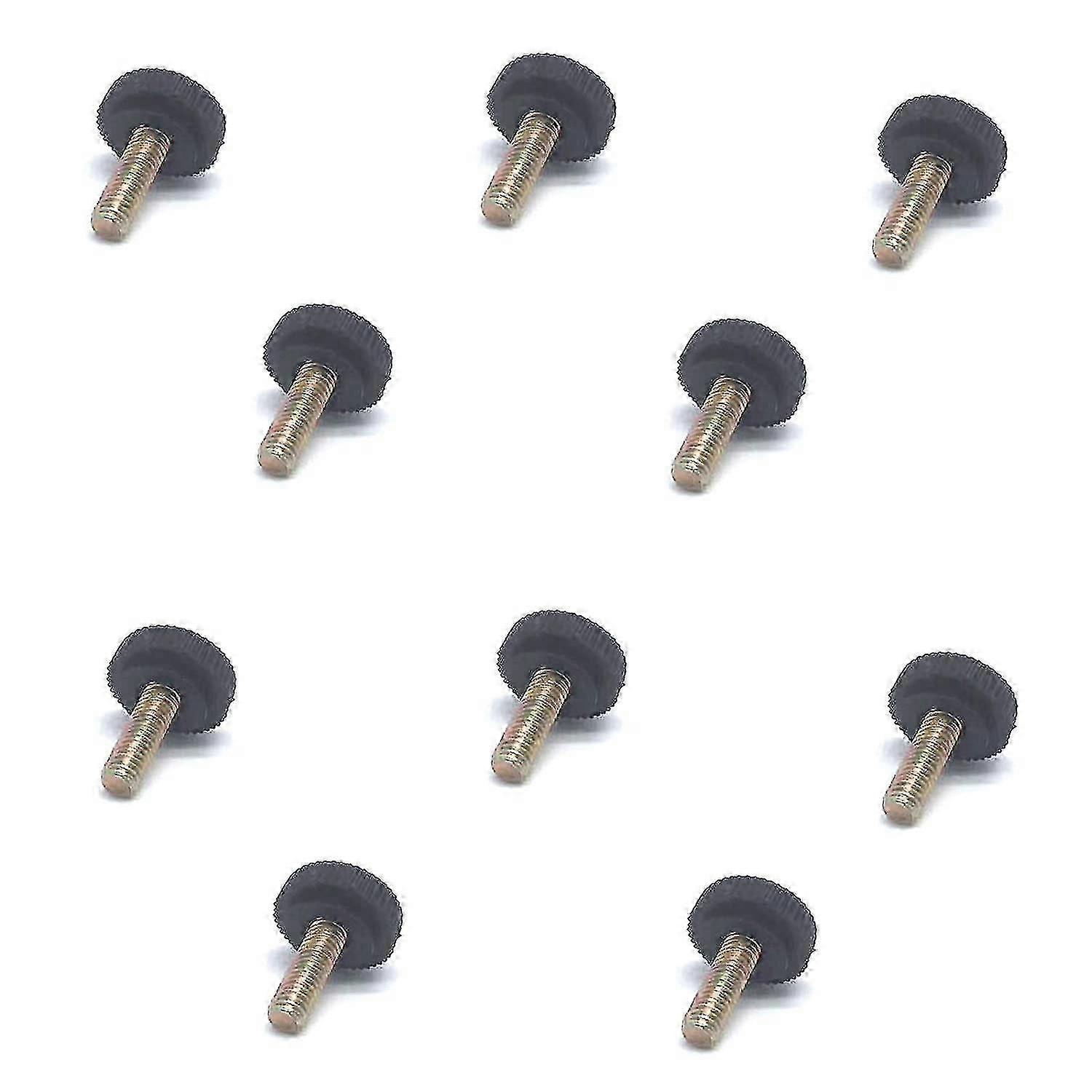 10 stk gjengede tommelskruer plast riflet plasthode plasthode tommel PK
