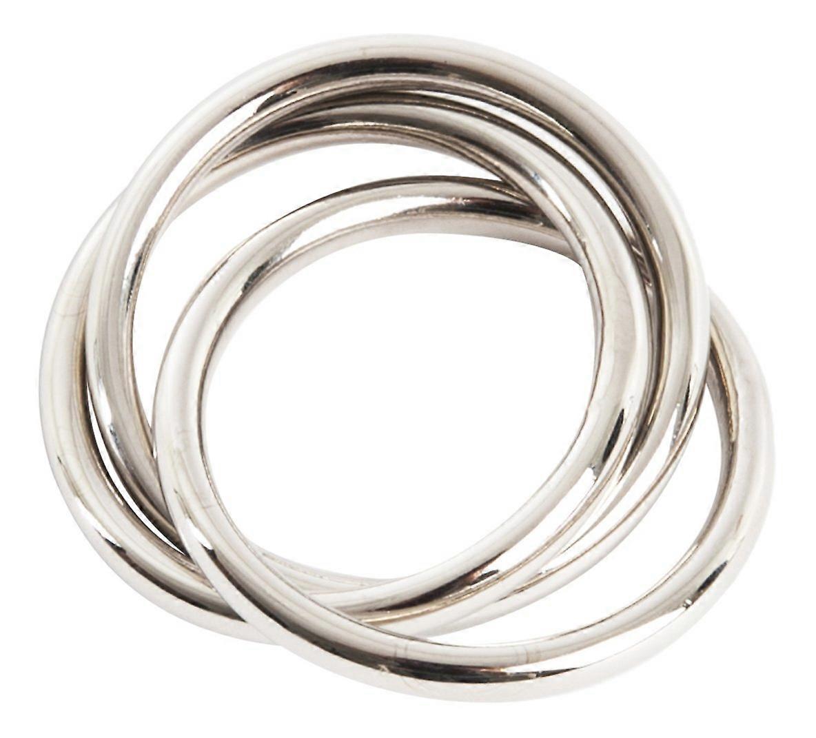 Napkin Rings Silver 4 Pack Three Napkin Rings Metal Tableware Set