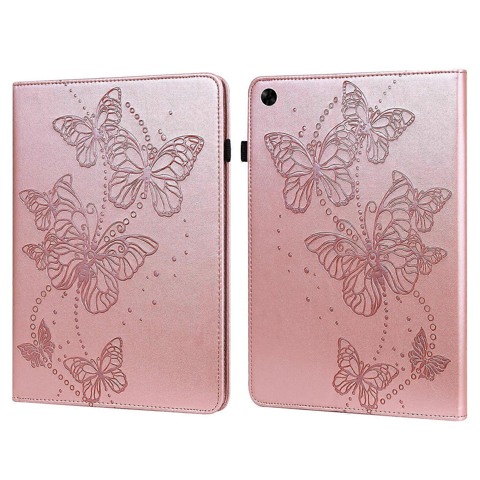 For Realme Pad 10.4 inch Embossed Butterfly Pattern Leather Tablet Case