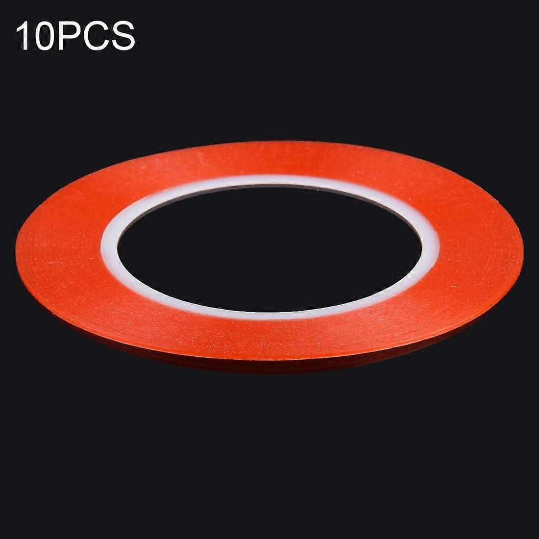 10 PCS 1mm Width Double Sided Adhesive Sticker Tape, Length: 25m