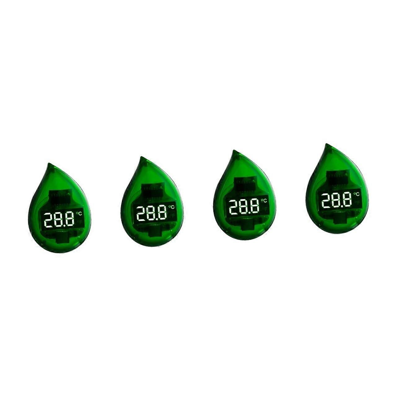 4pcs Water Tank Temperature Sensor Digital Thermometer High Precision Compact Thermometer for Indoor Fish Tanks