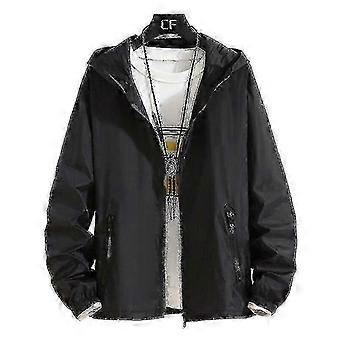 8xl 7xl 6xl Plus Size Mens Quick Dry Skin Jackets Coat Sunscreen Waterproof Mens Thin Army Outwear Ultra-light Windbreake Jacket