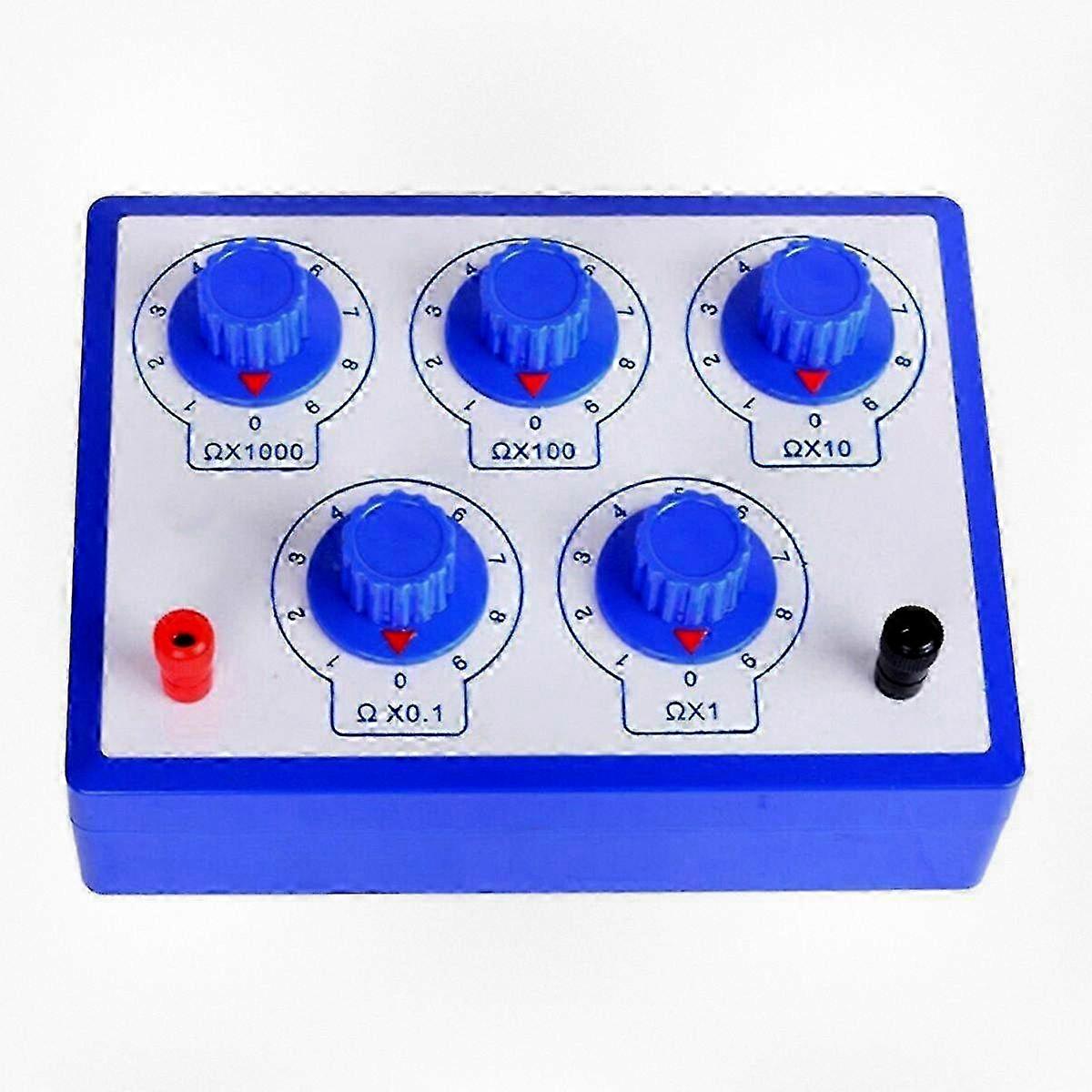 Precision Adjustable Decade Resistor Box 0-9999.9 Ohm for Educational Training and Testing