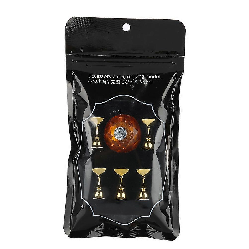 Crystal Manicure Support Brace Tool Magnetic False Nail Tips Practice Stand Brace Set