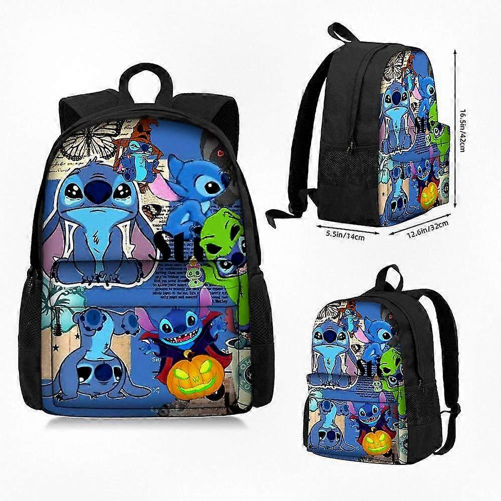 Backpack with stitch design for elementary and middle school students