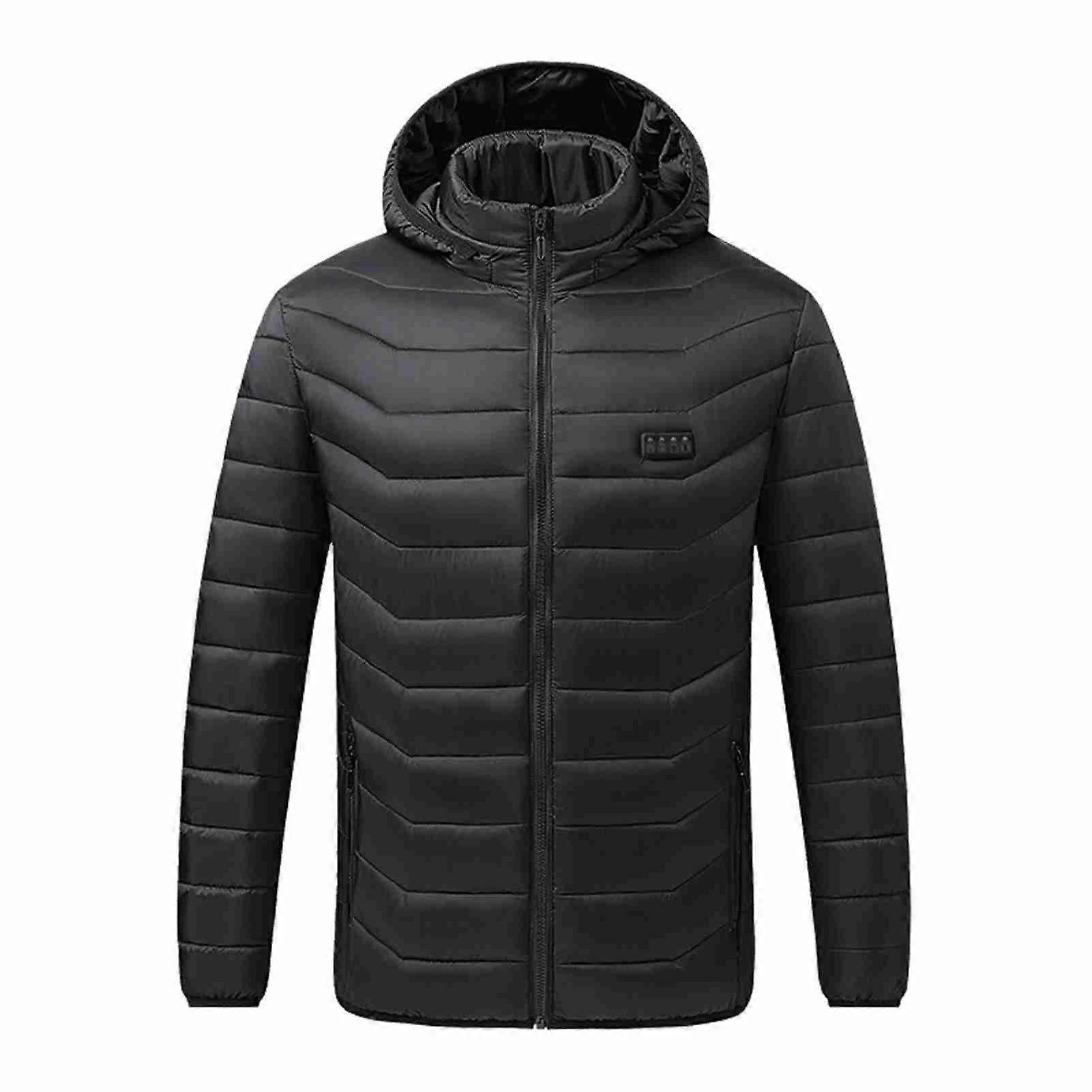 Electric Heated Cotton Jacket Four Control 21 Zone Battery Powered Winter Coat