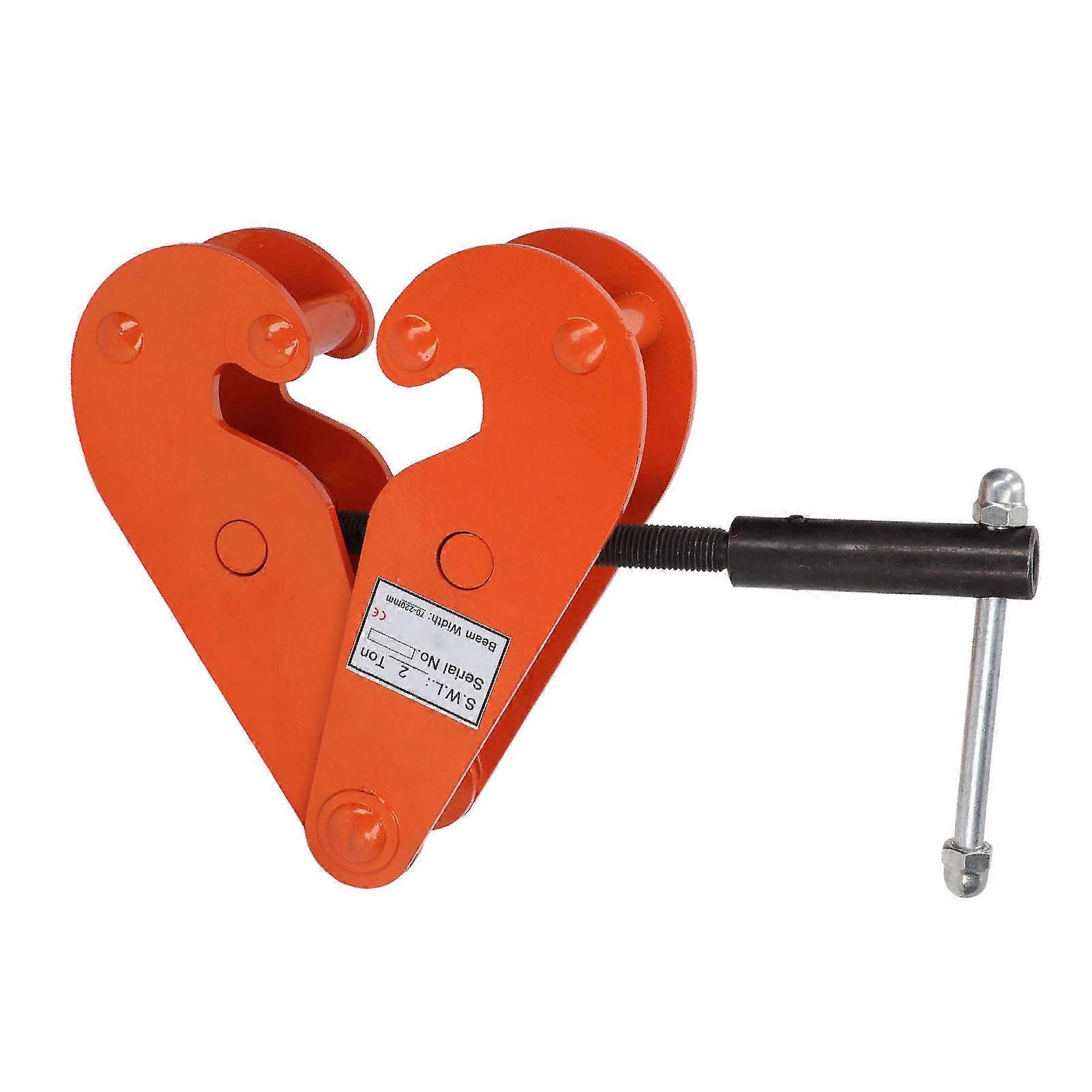 2T 4400LBS Vertical Beam Alloy Steel Heavy Duty Beam Lifting Clamp for Factories Mines Highways