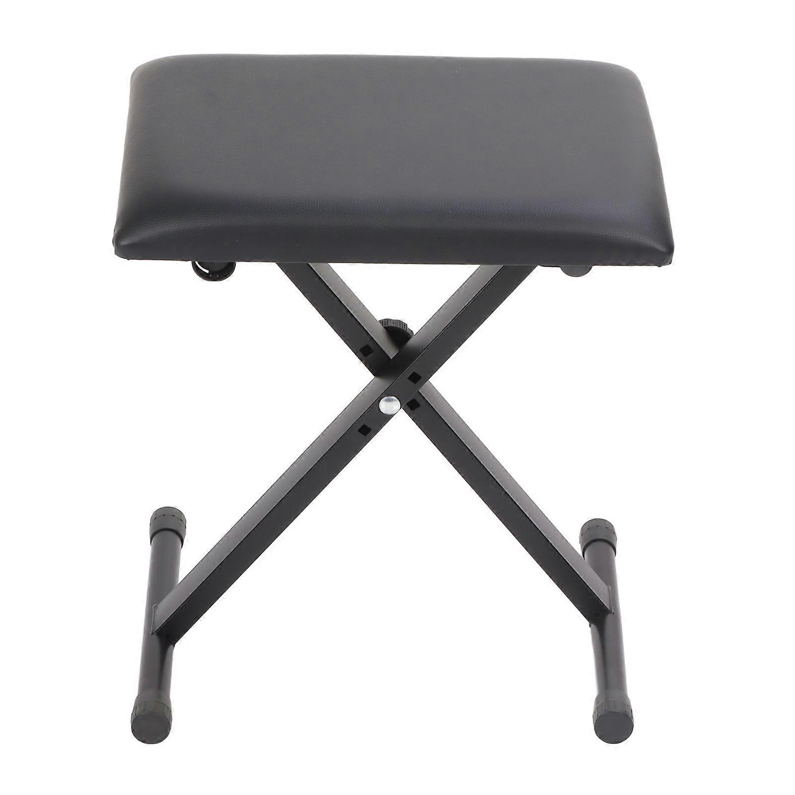Chair PU Leather Adjustable Foldable Space Saving Backless Folding Stool for Tattoo Massage Parlors