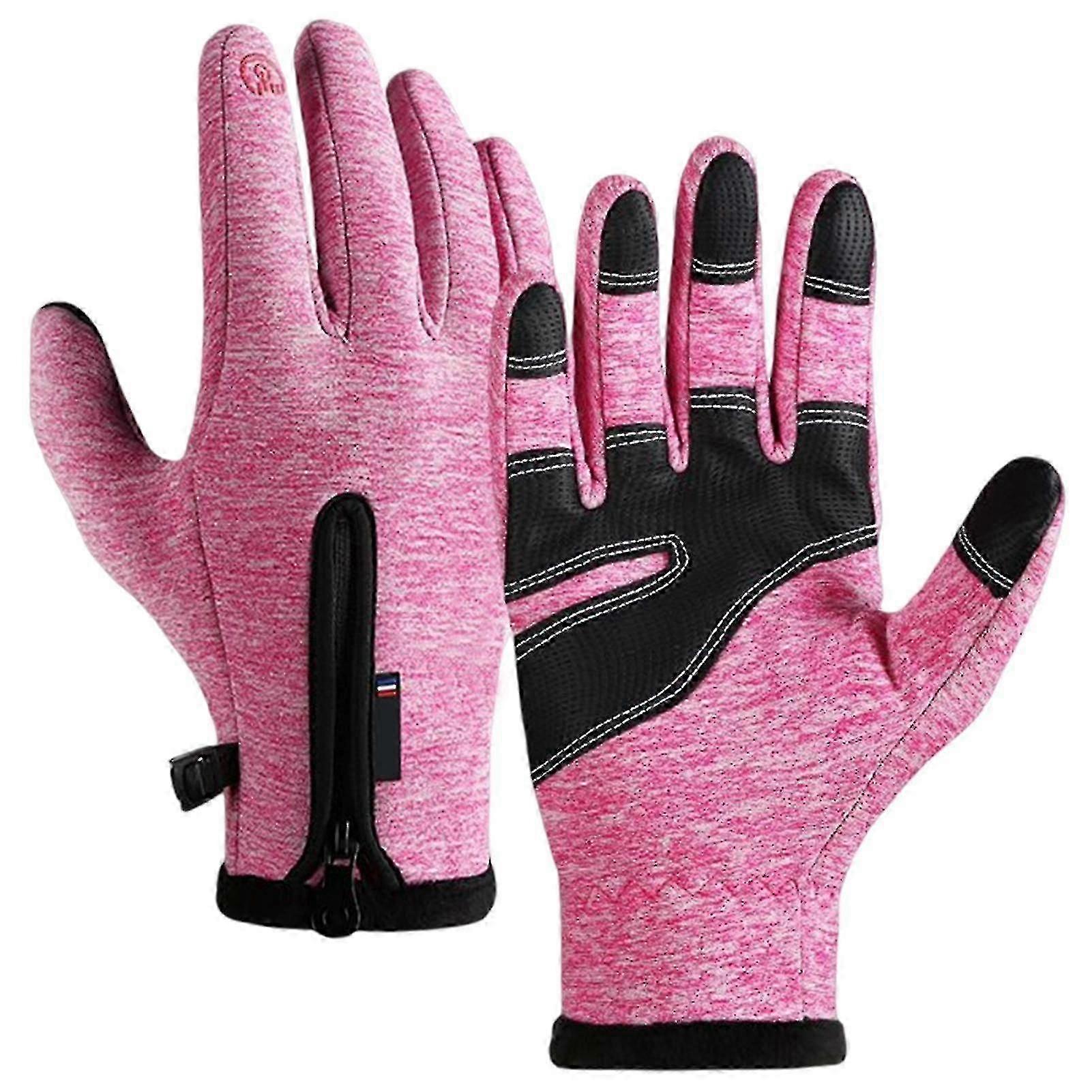 Unisexe Gants thermiques d’hiver Poprtable Imperméable à l’eau Gants de cyclisme à écran tactile pour l’extérieur