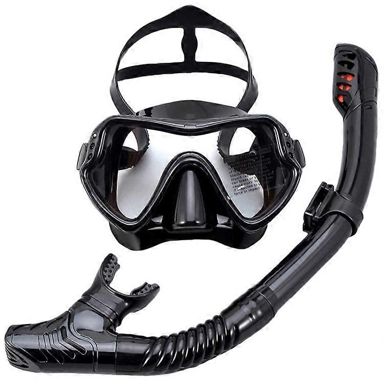 Anti-Fog Tempered Glass Snorkel Mask for Snorkeling Swimming and Scuba Diving