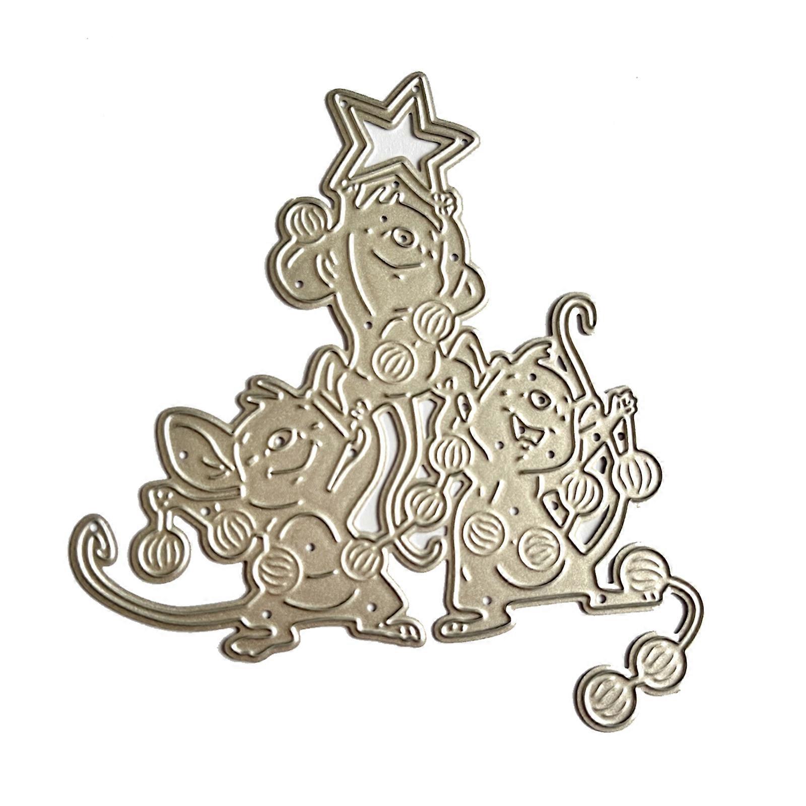 Μεταλλικά κοπτικά καλούπια κοπής ανάγλυφης κοπής πρότυπα καλούπι για DIY άλμπουμ scrapbooking διακοσμητικά χαρτιά μήτρες δημιουργίας καρτών πολύχρωμα