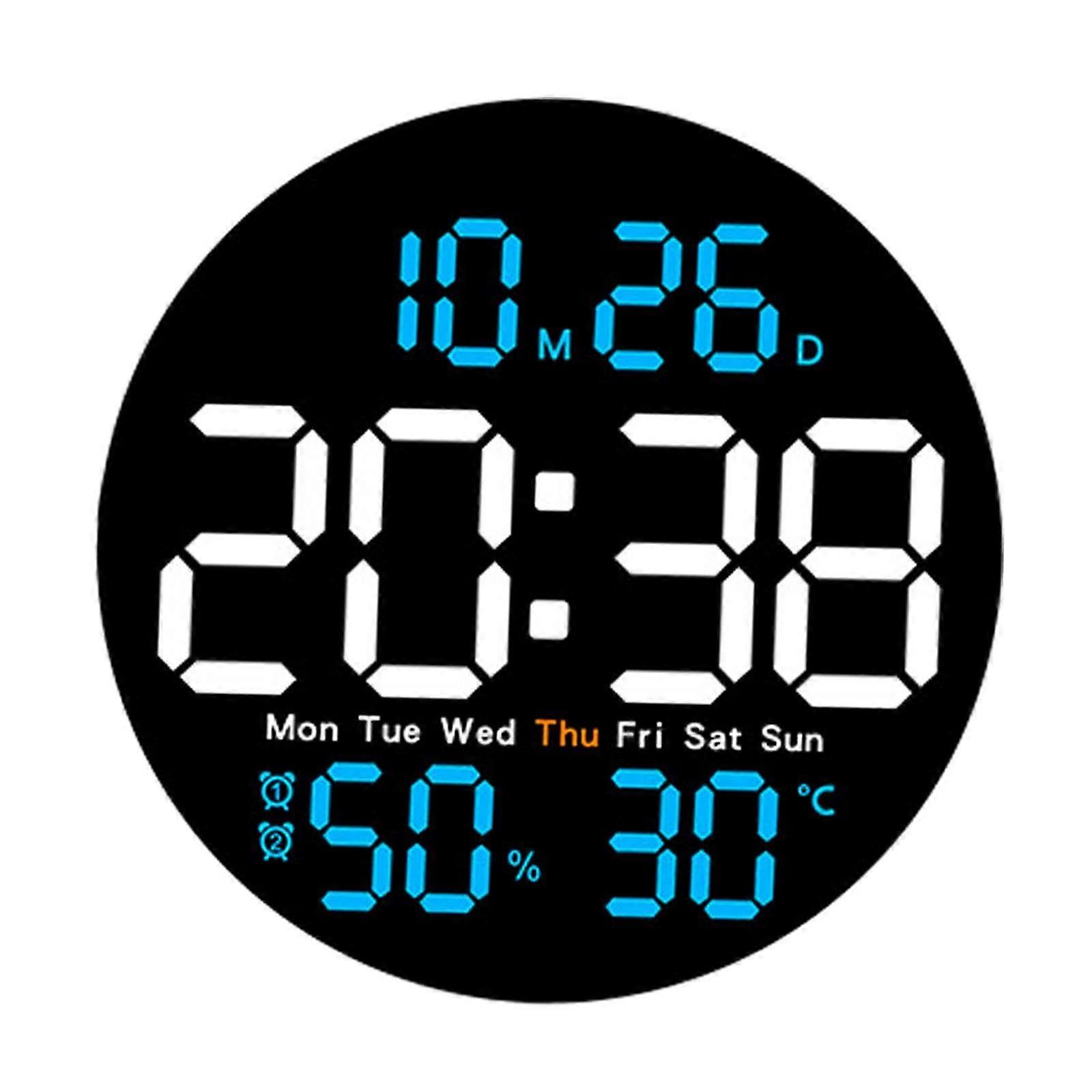 Digital Wall Clock Alarm Clock Hanging Adults Temperature/humidity Digital Clock