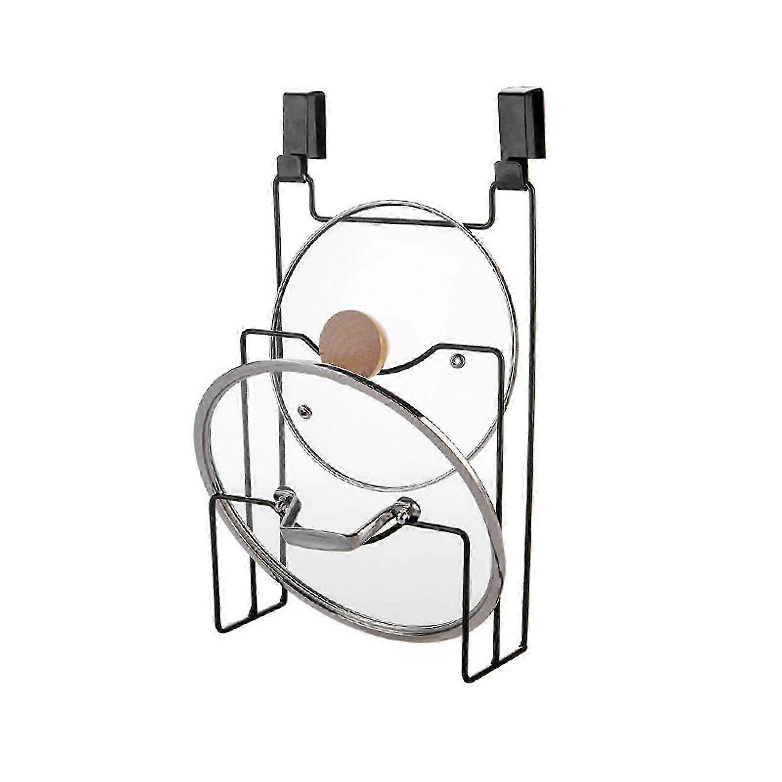 Support de couvercle de casserole mural avec drainage - Support de rangement multifonctionnel élégant