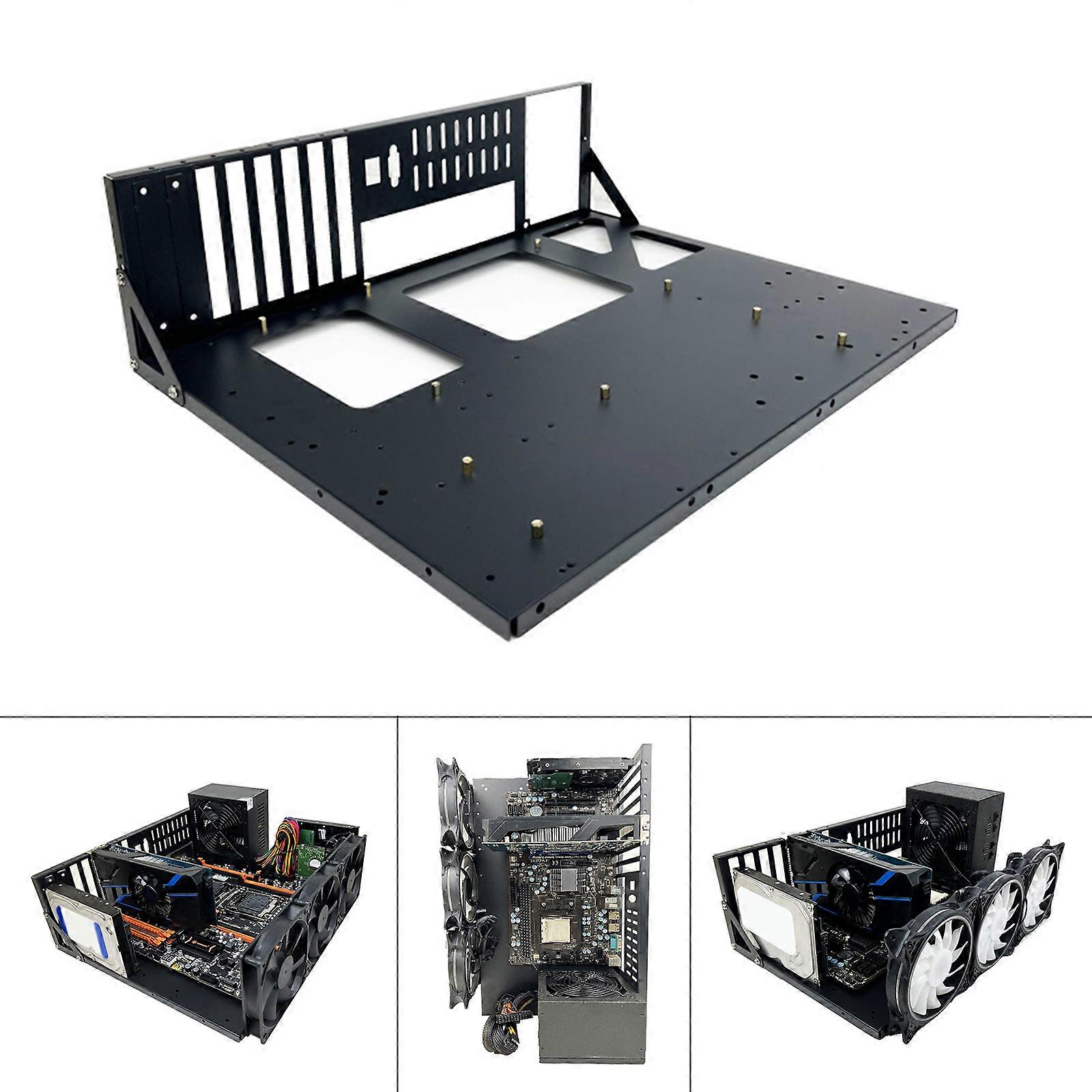 Mining Rig Frame for GPU Aluminum Open Miner Rig Case Rack for Bitcoin  Currency Mining Accessory