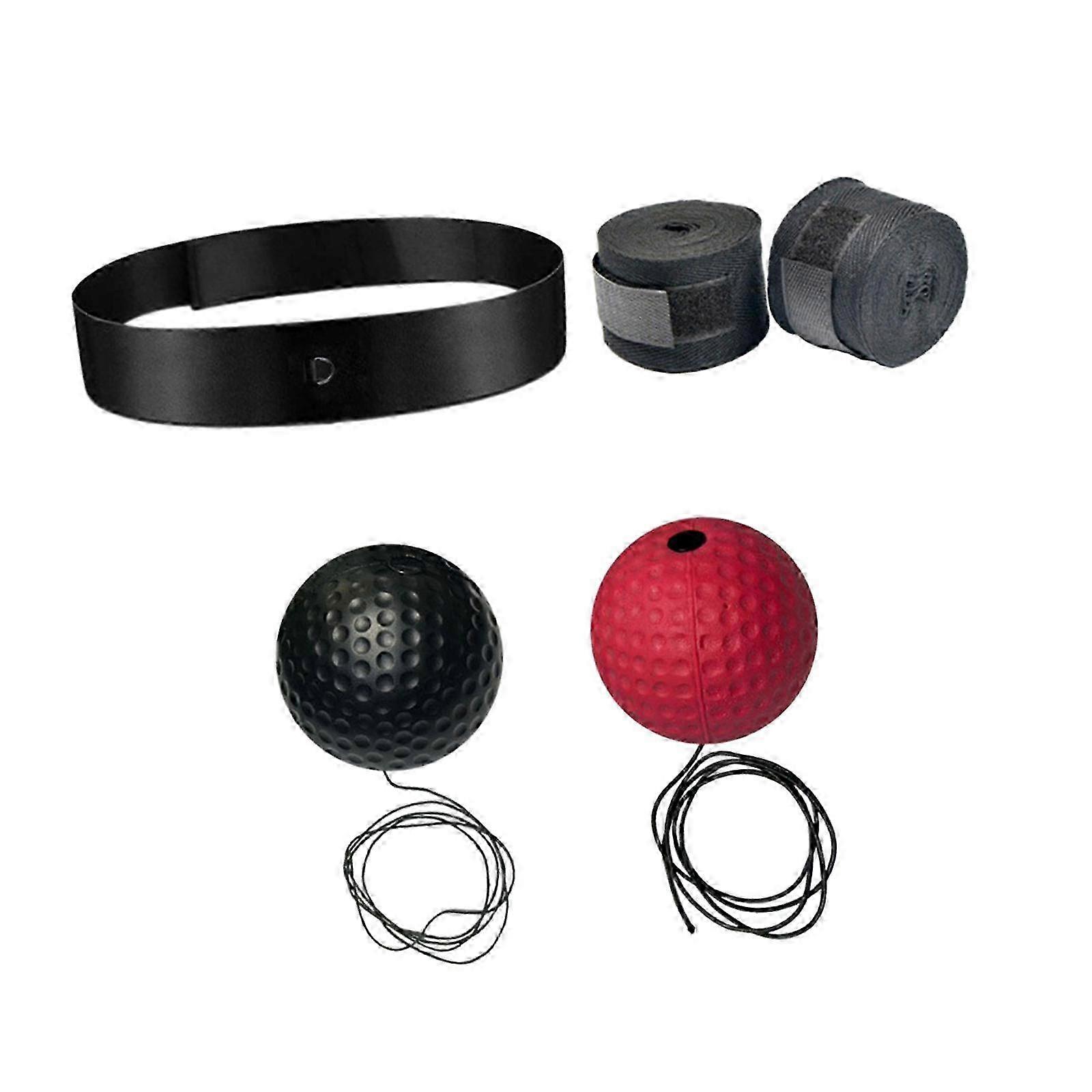 Boxing Reflex Ball for Adults & Kids - Improve Hand Eye Coordination & Punching Speed with Headband & String