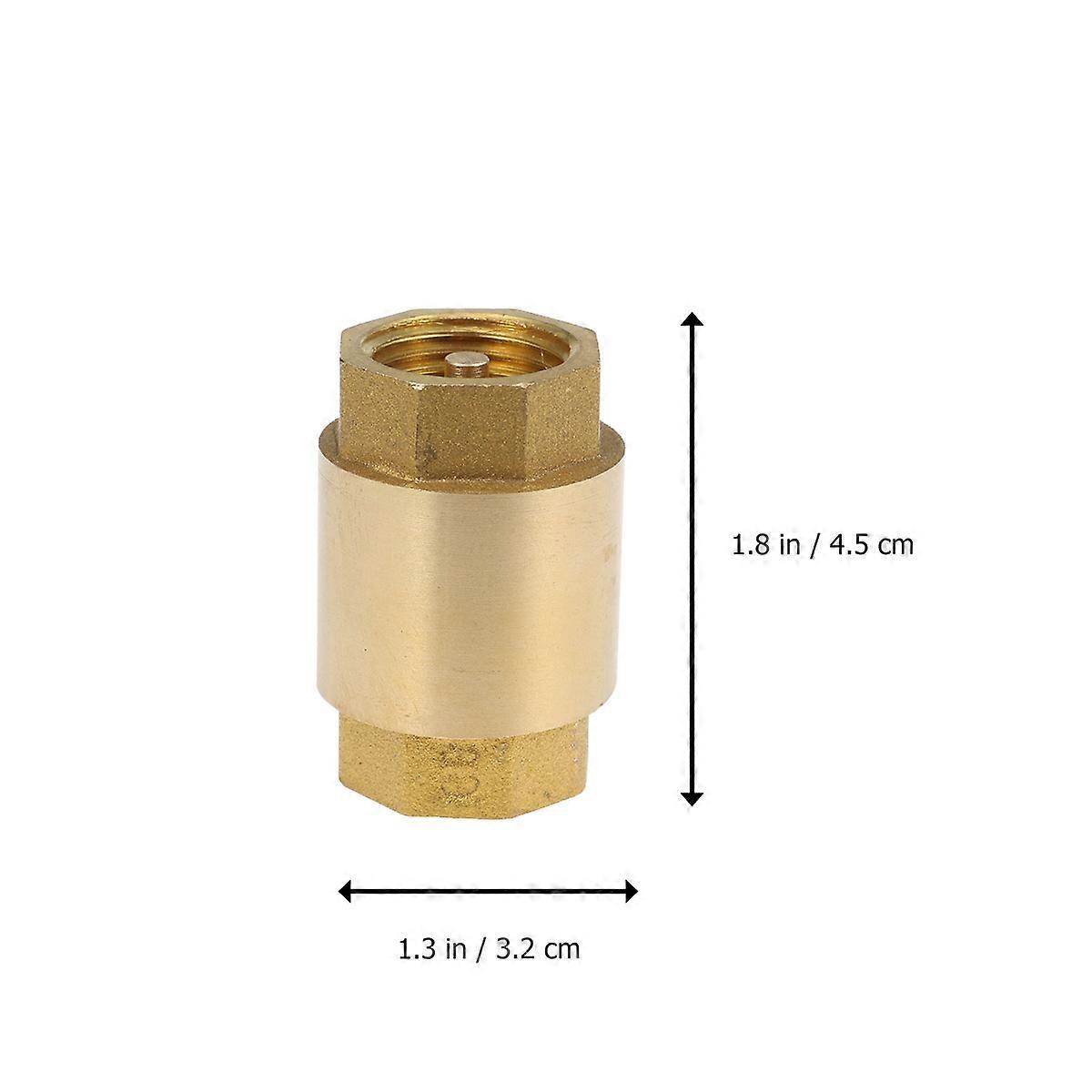 Solid Brass Inline Valve, Construction for Air Water and Fuel Line Applications