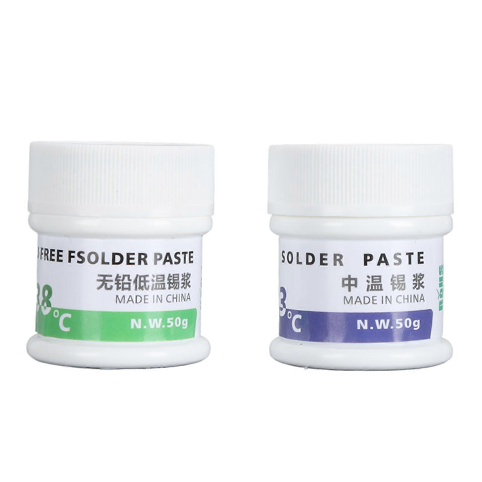 Elektronisk sponloddepasta 50gx2 138 °C og 183 °C multifunksjonell loddeflusspasta 