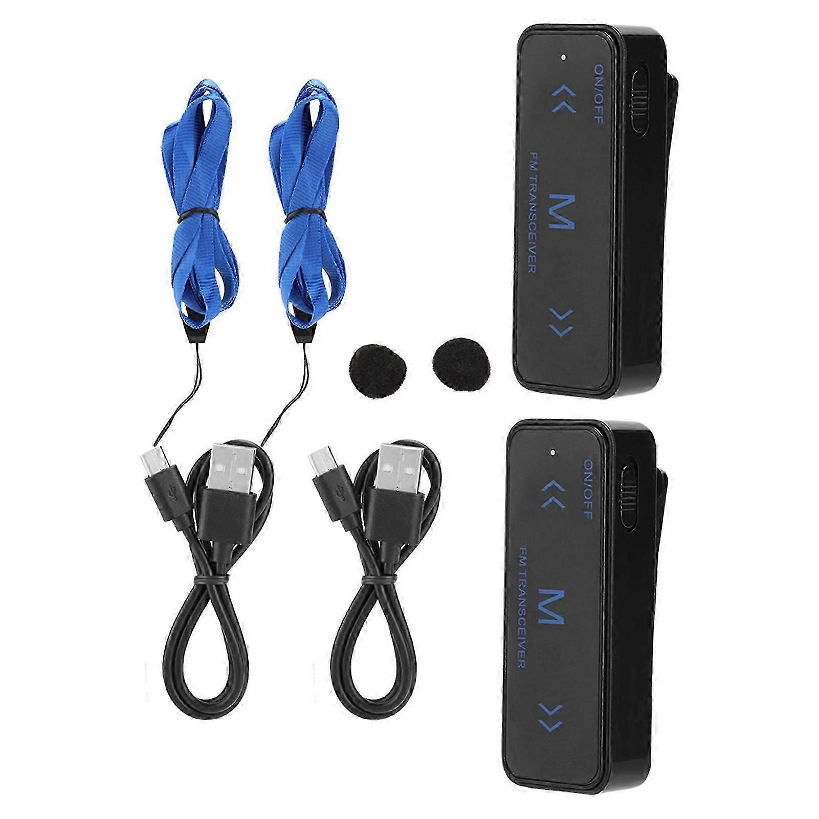 2 Pcs Mini Walkie Talkie Business Intercom 2 Way Radio with 1?3km Communication Distance