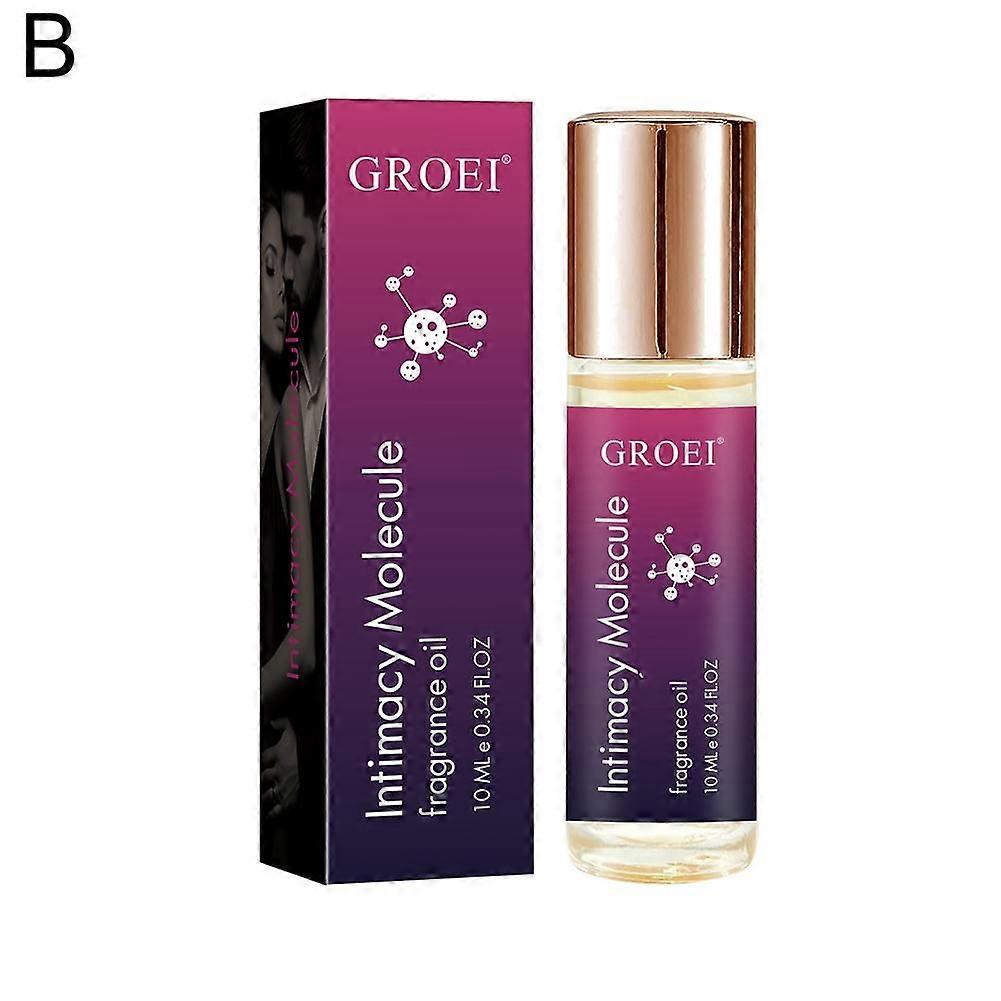 Purple 10ml (B)$Roller ball perfume pheromone women's and men's perfume light fragrance long-lasting
