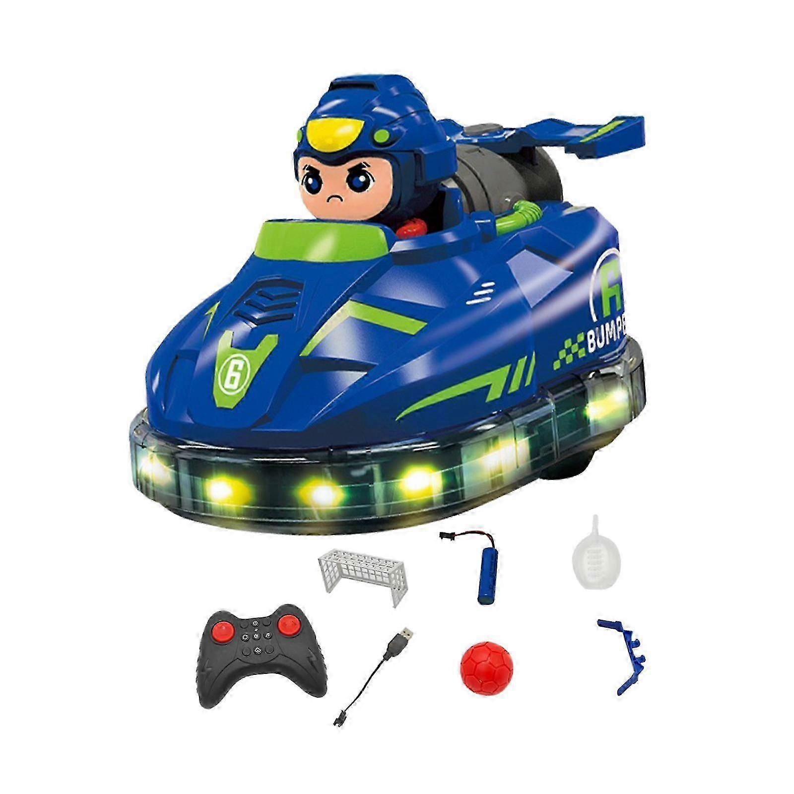 大人のための頑丈なリモコンバンパーカーおもちゃ、お祭りや休日の楽しみに最適、ブルーレーシングバトルビークル