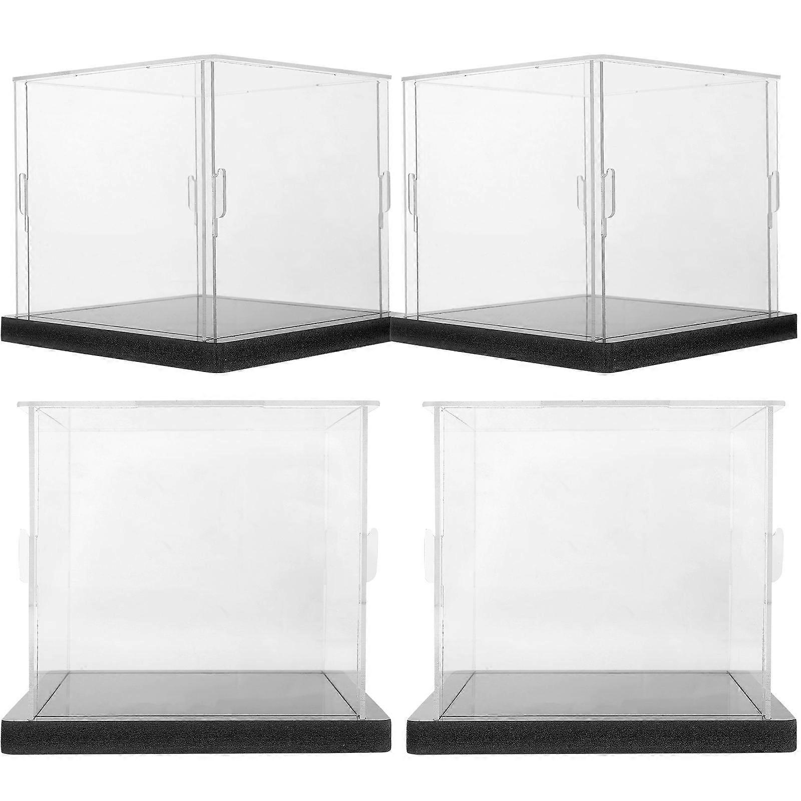4pcs Transparent Figure Doll Display Boxes Action Figure Toy Display Cases