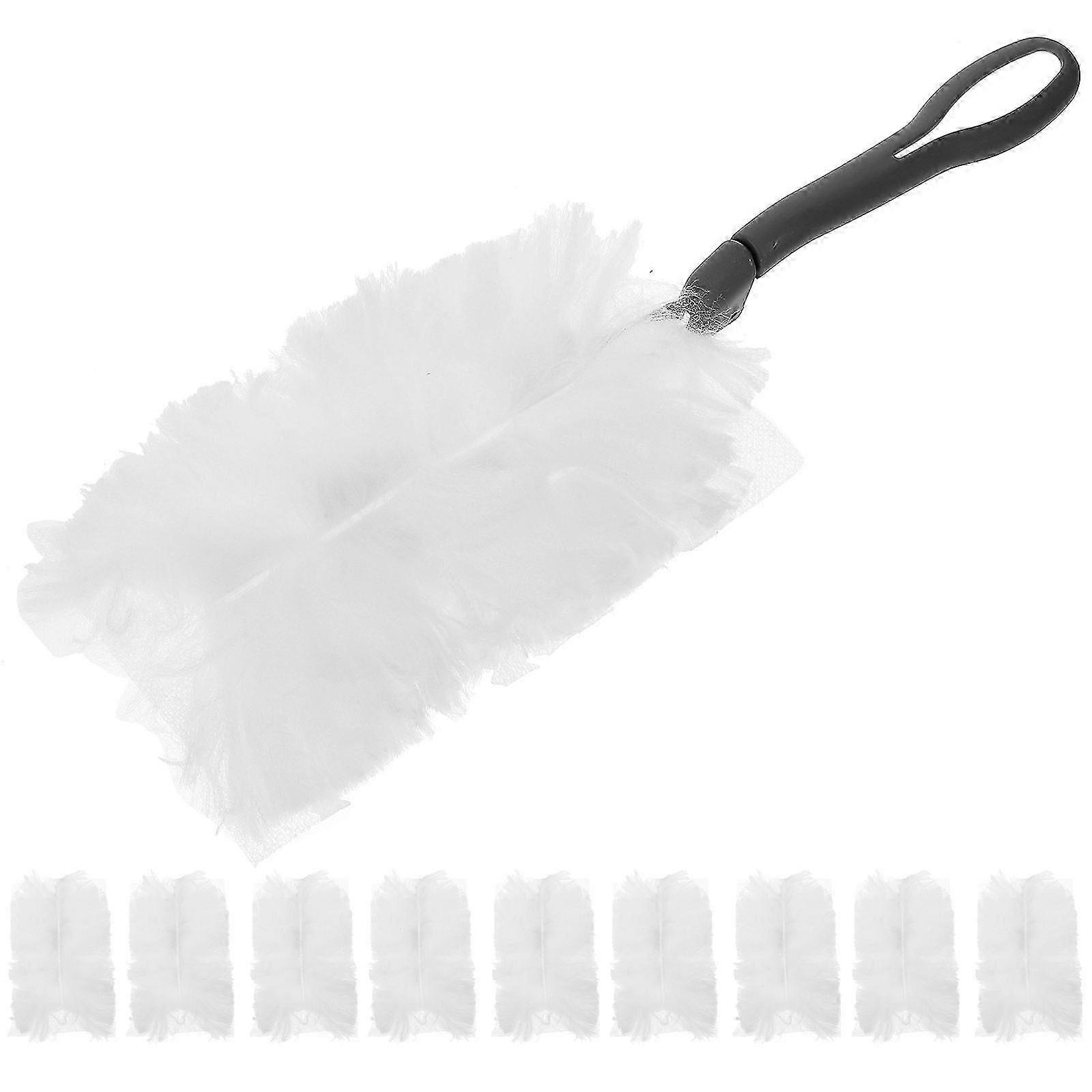 Home Car Dusting Brush Cleaning Hand Duster with 10 Replacement Heads