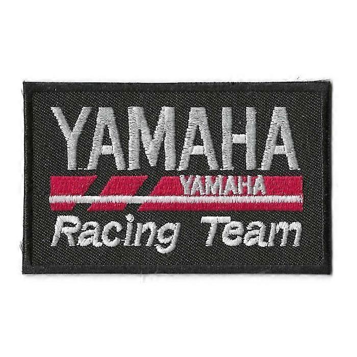 Yamaha Racing Team Iron-on Patch Black Red White 9x5.5cm