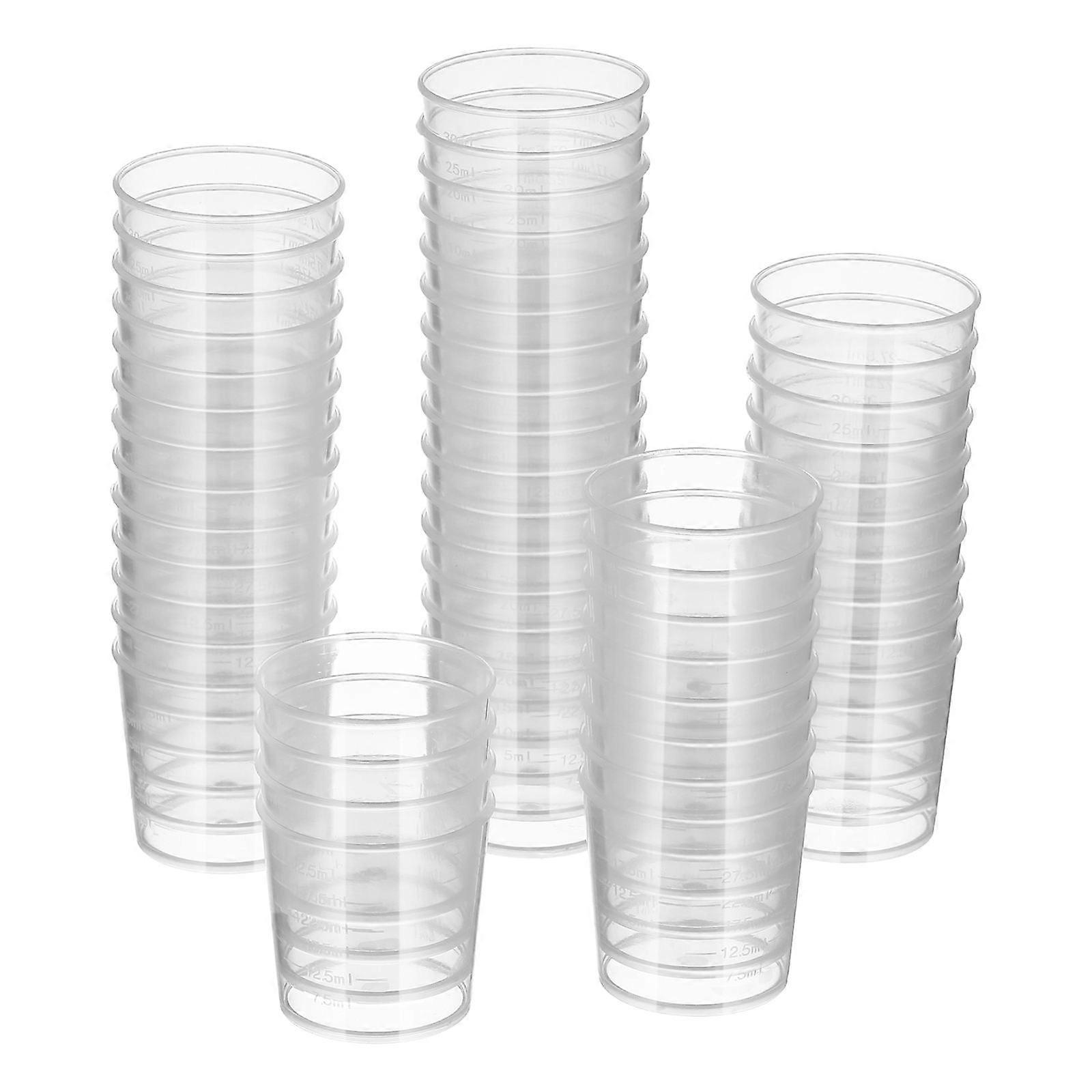 Transparent Measuring Beaker with Fine Graduations for Laboratory Use 30ml Wide Mouth Easy to Clean